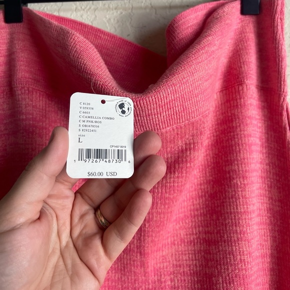 Free People Golden Hour Midi Sweater Skirt Pink Size Large NWT - Picture 5 of 9